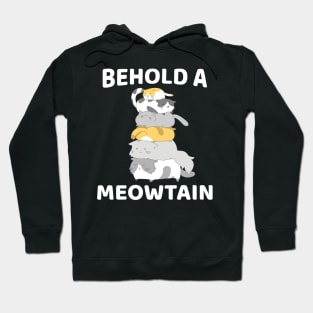 Meowtain Funny Cat Mountain For Cat Lovers Hoodie